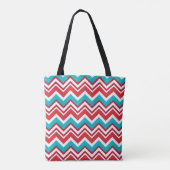 Holiday Zickzack Tote Bag Tasche (Rückseite)
