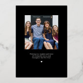 Holiday Zuhause Foil Holiday Card bearbeitbare Far Folieneinladung (Rückseite)