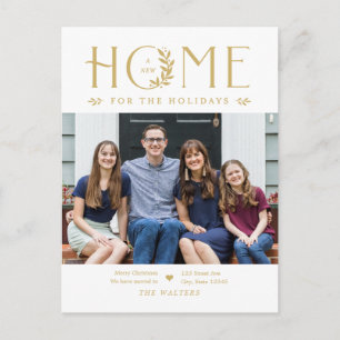 Holiday Zuhause Foto Moving Ankündigung Postkarte