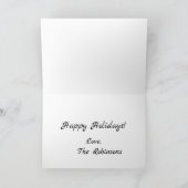 "Holiday Zuhause" Weihnachtskarte Feiertagskarte (Innenseite)