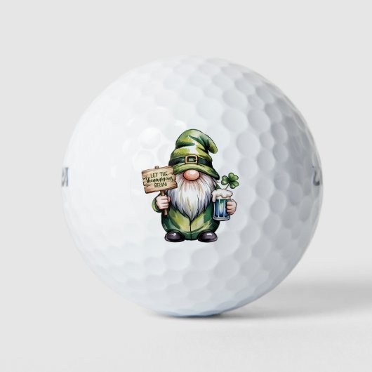 HolidayGolfBalls St Pats Let the Shannagins Begin Golfball (Vorderseite)