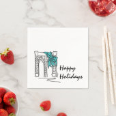 Holidays Brooklyn NYC WeihnachtsHanukka New York Serviette (Beispiel)