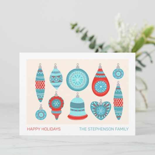 Holidays Cards Einladung (Stehend Vorderseite)