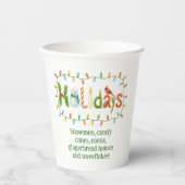 Holidays designed Christmas Pappbecher (Vorderseite)