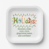 Holidays designed Christmas Pappteller (Vorderseite)