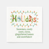 Holidays designed Christmas Serviette (Vorderseite)