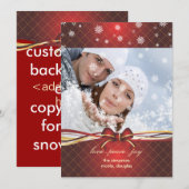Holidays fotocards, customize your text (Back) Feiertagskarte (Vorne/Hinten)