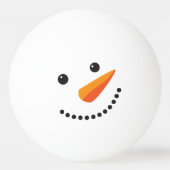 Holidays Frosty Snowman Ping Pong Face Tischtennisball (Vorderseite)