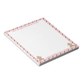 Holidays Gingerbread Man Cookies Personalisiert Notizblock (angewinkelt)