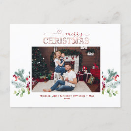 Holidays Grüne Foto Rose Gold Frohe Weihnachten