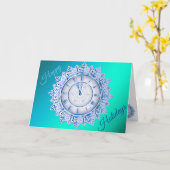 Holidays Karte (Gelbe Blume)