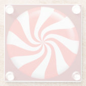 Holidays Minze Candy Custom Glasuntersetzer (Rückseite)