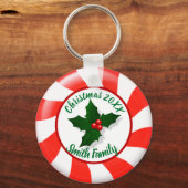 Holidays Minze Candy Custom Schlüsselanhänger (Vorderseite)