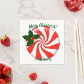 Holidays Minze Candy Custom Serviette (Beispiel)