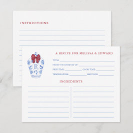 Holidays Red Bow Ginger Jar Monogram Rezept Card Einladung