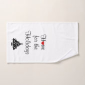 Holidays Red Heart & Tree Handtuch (Handtuch)