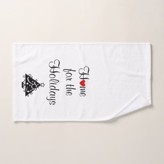 Holidays Red Heart & Tree Handtuch (Handtuch)