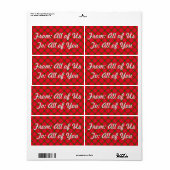 HolidayZ Kariert / Tartan - Geschenketiketten zum  (Vorne)