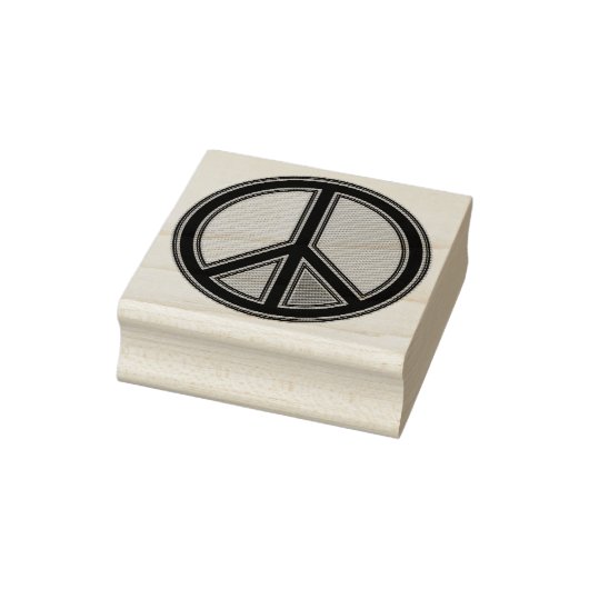 holiES - farbiges PEACE-Zeichen + Ihre Ideen Gummistempel (Stempel)