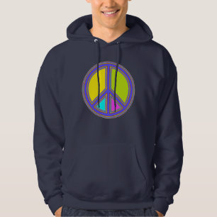 holiES - farbiges PEACE-Zeichen + Ihre Ideen Hoodie