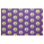 holiES - farbiges PEACE-Zeichen + Ihre Ideen Stoff (Fat Quarter (45,7 x 55,9 cm))