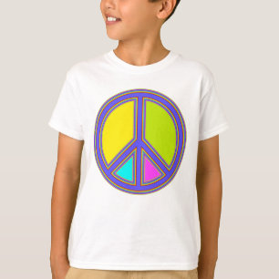 holiES - farbiges PEACE-Zeichen + Ihre Ideen T-Shirt
