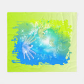 holiES - Fliegertauben ART Fleecedecke (Vorderseite (Horizontal))