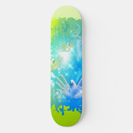 holiES - Fliegertauben ART Skateboard (Vorderseite)