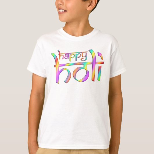 holiES - GLÜCKLICHE HOLI farbige Steigungen 1 T-Shirt (Vorderseite)