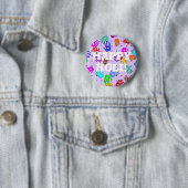 holiES - Hände Punkte farbiges Muster 1 Button (Beispiel)