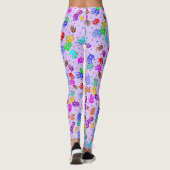holiES - Hände Punkte farbiges Muster 1 Leggings (Rückseite)