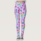 holiES - Hände Punkte farbiges Muster 1 Leggings (Vorderseite)