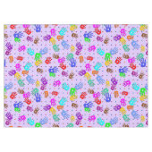 holiES - Hände Punkte farbiges Muster 1 Tischdecke (Vorderseite (Horizontal))