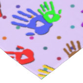 holiES - Hände Punkte farbiges Muster 1 Tischdecke (Schrägansicht)