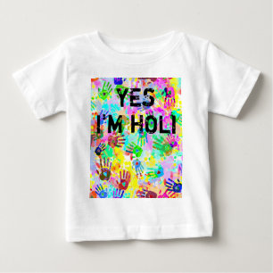 holiES - Hände spritzt farbiges Schmutzmuster 2 Baby T-shirt