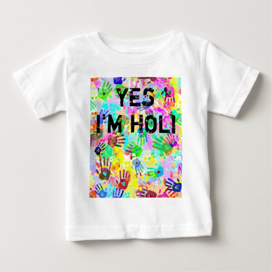 holiES - Hände spritzt farbiges Schmutzmuster 2 Baby T-shirt (Vorderseite)