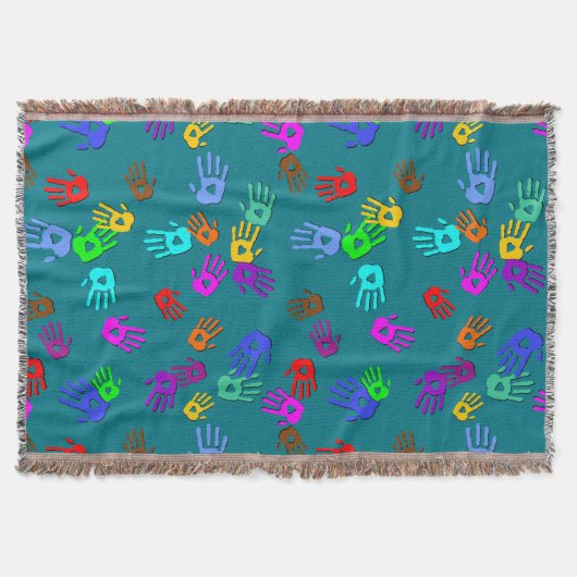 holiES - händfarbenes Muster 1 + Ihr Backgr. Decke (Vorderseite)