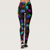 holiES - händfarbenes Muster 1 + Ihr Backgr. Leggings (Rückseite)