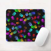 holiES - händfarbenes Muster 1 + Ihr Backgr. Mousepad (Mit Mouse)