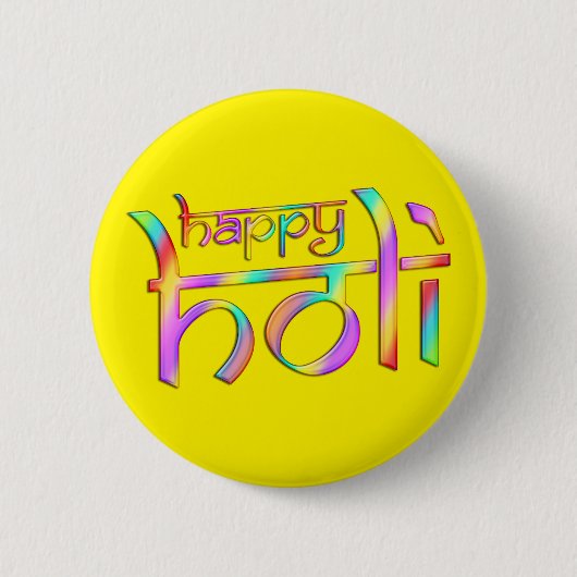 holiES - HAPPY HOLI Farbverläufe 1 Button (Vorderseite)