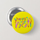 holiES - HAPPY HOLI Farbverläufe 1 Button (Vorne & Hinten)