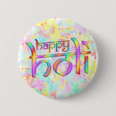 holiES - HAPPY HOLI Farbverläufe 1 Button (Vorderseite)