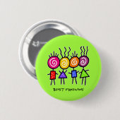 holiES - HOLI BEST FREUNDE + Ihre Ideen Button (Vorne & Hinten)