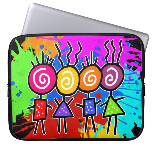 holiES - HOLI BEST FREUNDE + Ihre Ideen Laptopschutzhülle (Vorderseite)