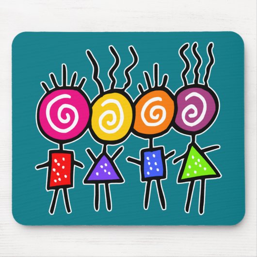 holiES - HOLI BEST FREUNDE + Ihre Ideen Mousepad (Vorne)