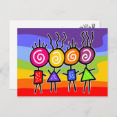 holiES - HOLI BEST FREUNDE + Ihre Ideen Postkarte (Vorne/Hinten)