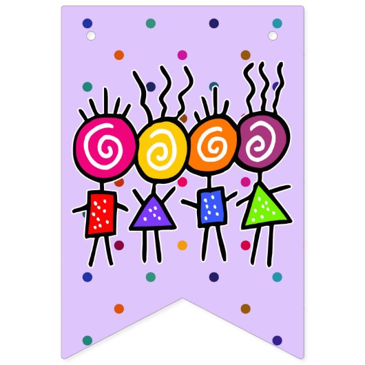 holiES - HOLI BEST FREUNDE + Ihre Ideen Wimpelkette (Erste Fahne)