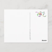 holiES - HOLI HAI sanskrit 1 + Ihr Backgr. Postkarte (Rückseite)