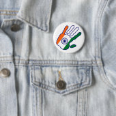 holiES - India Flag Hand - sei ein Fan Button (Beispiel)