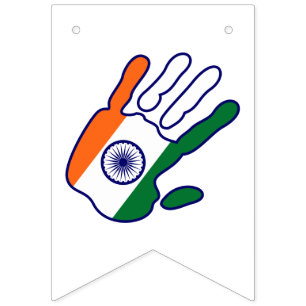 holiES - Indische Flaggenhand Wimpelkette